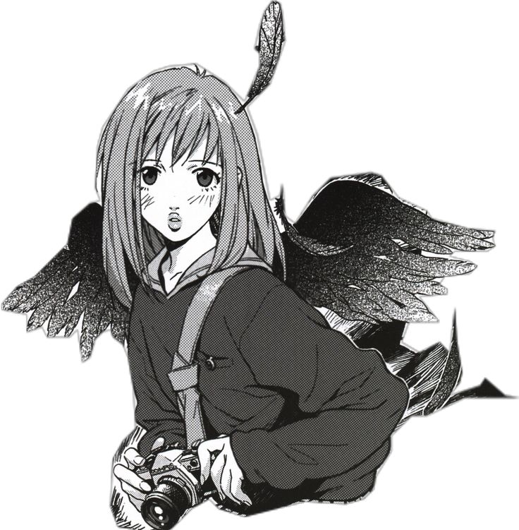 Illustrated portrait of the archive owner as a winged character holding a camera